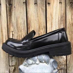 New Madden Girl Hatch Platform Loafer Black 9